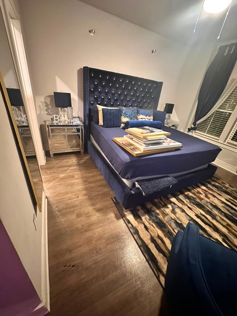 Tidy, professionally cleaned bedroom by Katherine's Cleaning Services in Charleston, SC